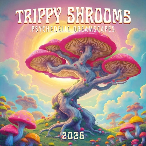 Trippy Shrooms: 12x12 Wall