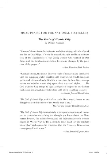The Girls of Atomic City The Untold Story of the Women Who Helped Win World War II