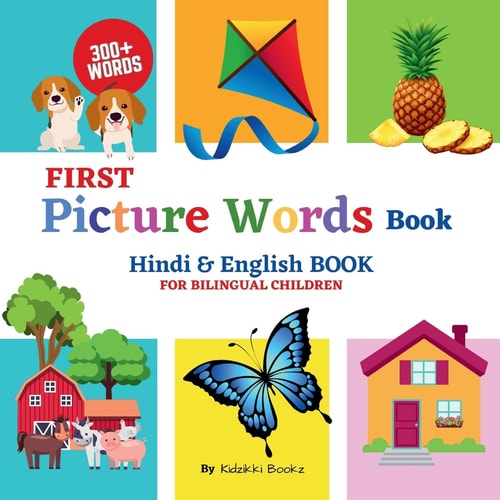First Picture Words Book Hindi &...