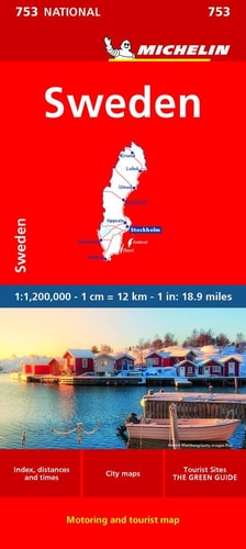 Sweden - Michelin National Map 753...