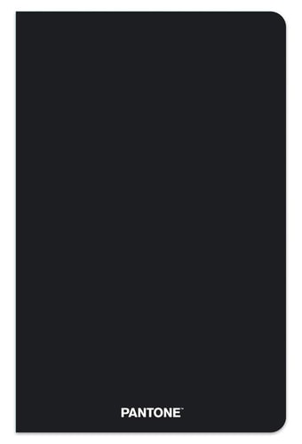 BrownTrout Pantone OFFICIAL Black | 5.25 x 8.25 Inch Lined Compact Journal | Non-Dated Planning Stationery Diary