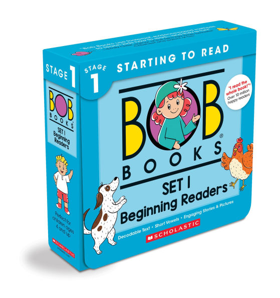 Bob Books - Set 1: Beginning Readers Box Set Decodable Phonics Books, Ages 4 and up, Kindergarten (Stage 1: Starting to Read)