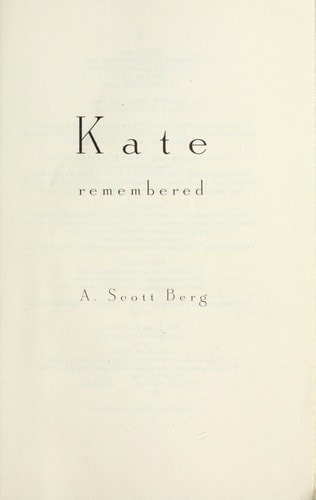 Kate Remembered