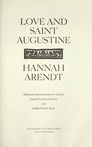 Love and Saint Augustine