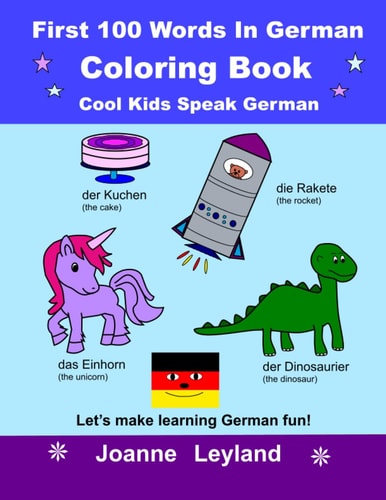 First 100 Words In German Coloring...