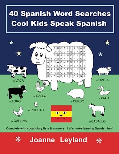 40 Spanish Word Searches Cool Kids...