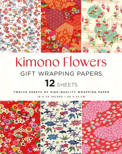 Kimono Flowers Gift Wrapping Papers...