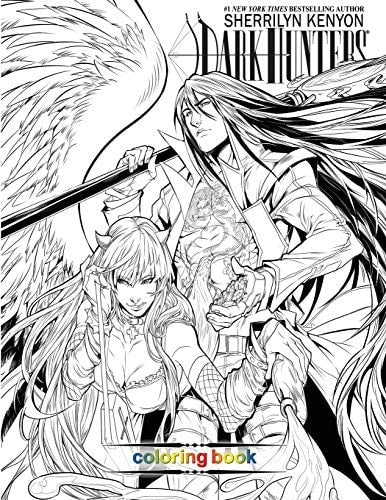 Dark Hunters Coloring Book