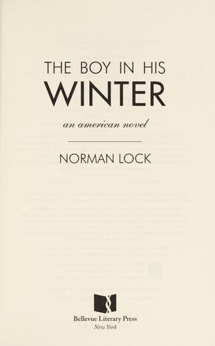 The Boy in His Winter An American Novel