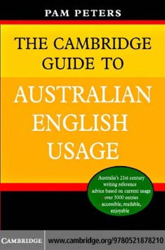 The Cambridge Guide to Australian...