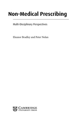 Non-Medical Prescribing