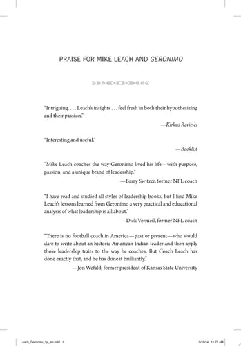 Geronimo Leadership Strategies of an American Warrior