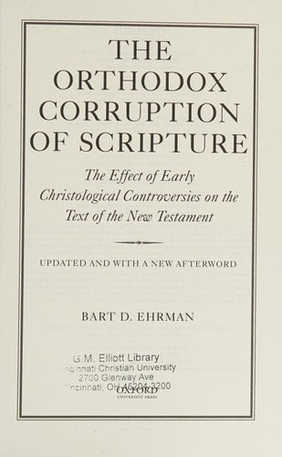 The Orthodox Corruption of Scripture...
