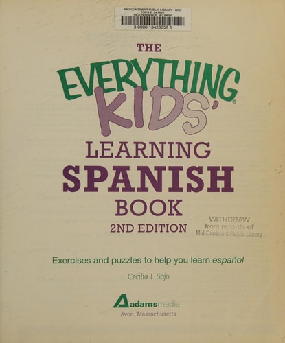 Everything Kids Learning Spanish...