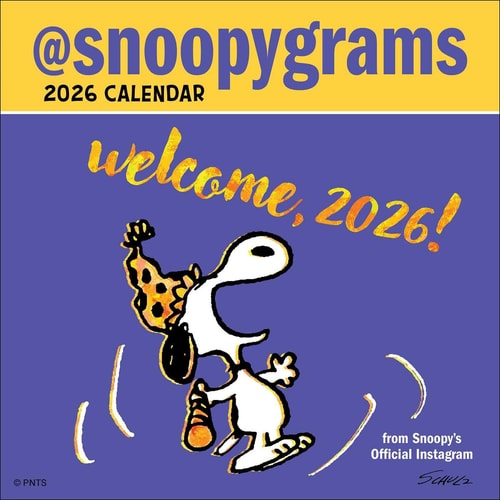 Peanuts®: @Snoopygrams 2026 Mini Wall Calendar