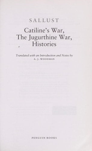 Catiline's War, The Jugurthine War,...