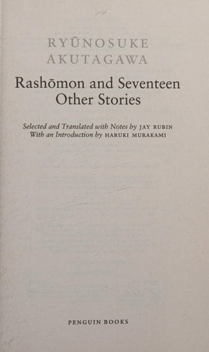Rashomon and Seventeen Other Stories...