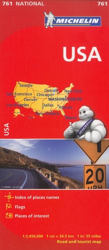 USA - Michelin National Map 761...