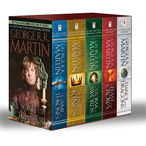 George R. R. Martin's a Game of Thrones 5-Book Boxed Set (Song of Ice and Fire Series) A Game of Thrones, a Clash of Kings, a Storm of Swords, a Feast for Crows, and a Dance with Dragons