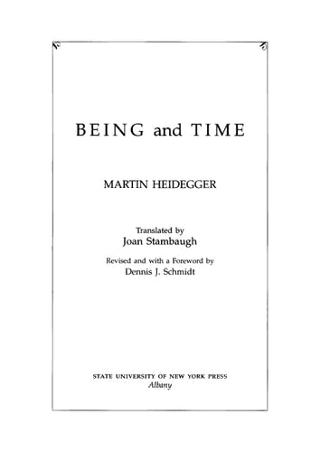 Being and Time