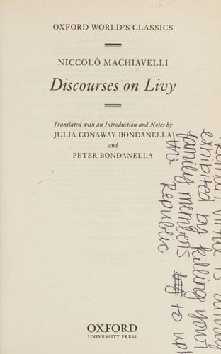 Discourses on Livy