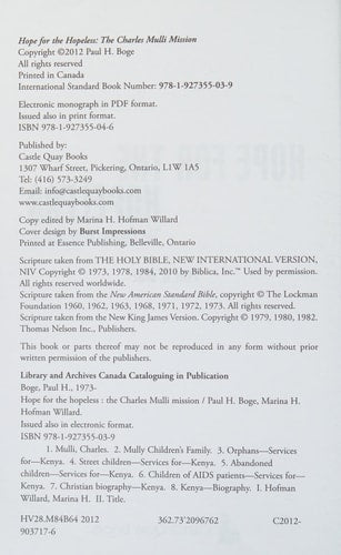 Hope for the Hopeless The Charles Mulli Mission