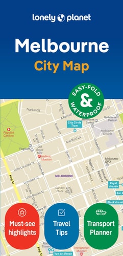 Lonely Planet Melbourne City Map...
