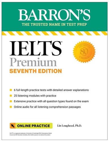 Barrons IELTS Premium 6 Practice...