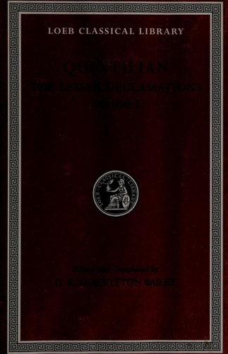 The Lesser Declamations, Volume...