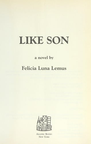 Like Son A Novel