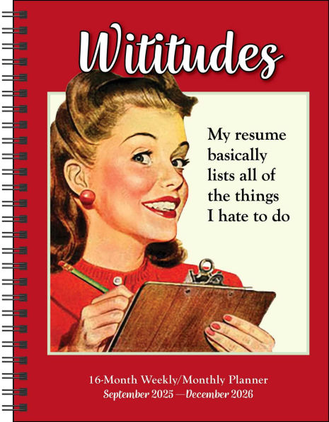 2025-2026 Wititudes 16-Month Weekly/Monthly Planner