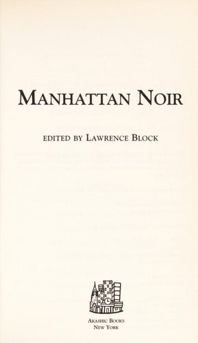 Manhattan Noir (Akashic Noir Anthologies)